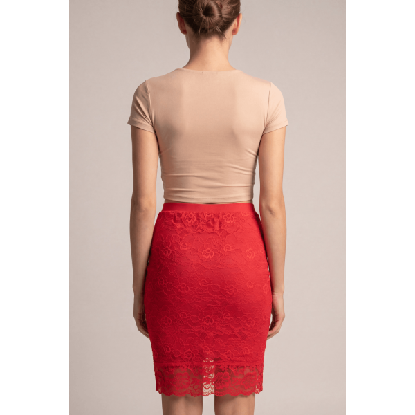 Jupe longue rouge Catalina  Be lily Mode