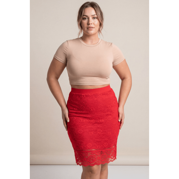 Jupe longue rouge Catalina  Be lily Mode