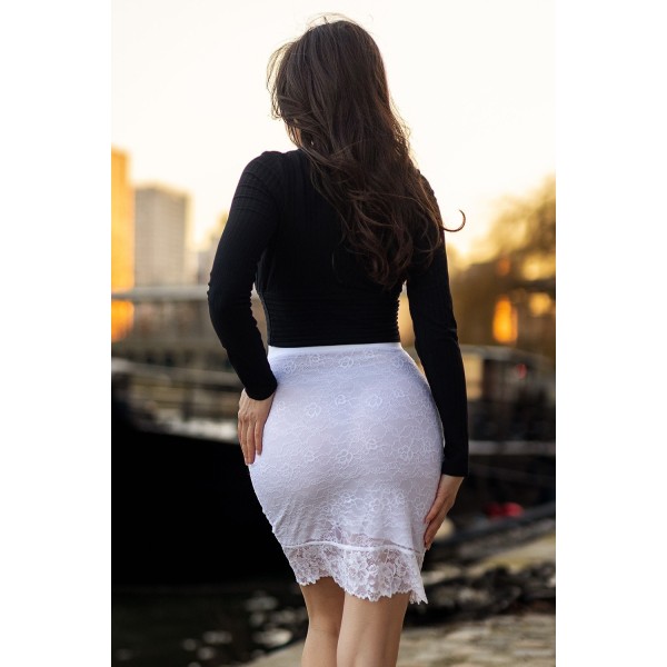 Jupe longue blanche Catalina  Be lily Mode