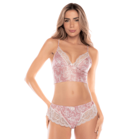 Ensemble 2 pièces rose dentelle confort et sensualité – Mapalé Mapalé