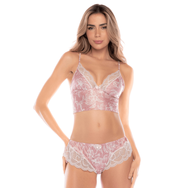 Ensemble 2 pièces rose dentelle confort et sensualité – Mapalé Mapalé