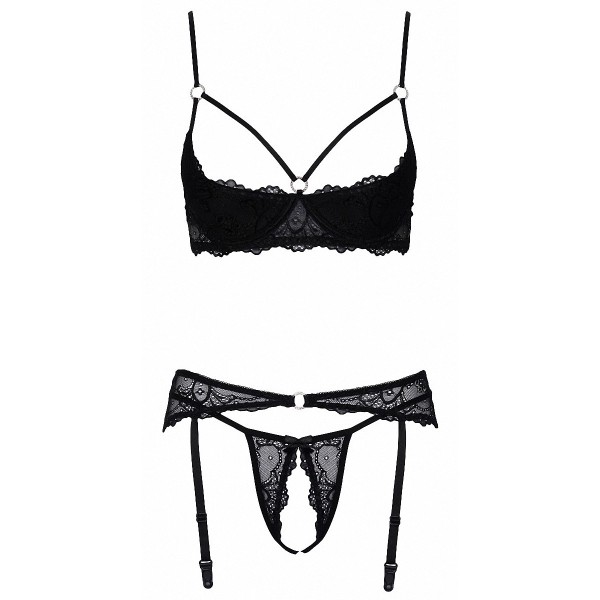 Ensemble lingerie ouverte noir - Cotelli Lingerie Cotelli lingerie