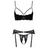 Ensemble lingerie ouverte noir - Cotelli Lingerie Cotelli lingerie