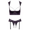 Ensemble lingerie ouverte violet - Cotelli Lingerie Cotelli lingerie