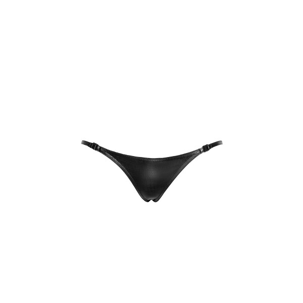 String stripper P012 wetlook effet croco Noir HandMade