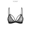 Soutien-gorge triangle dentelle et velours Petite Noir