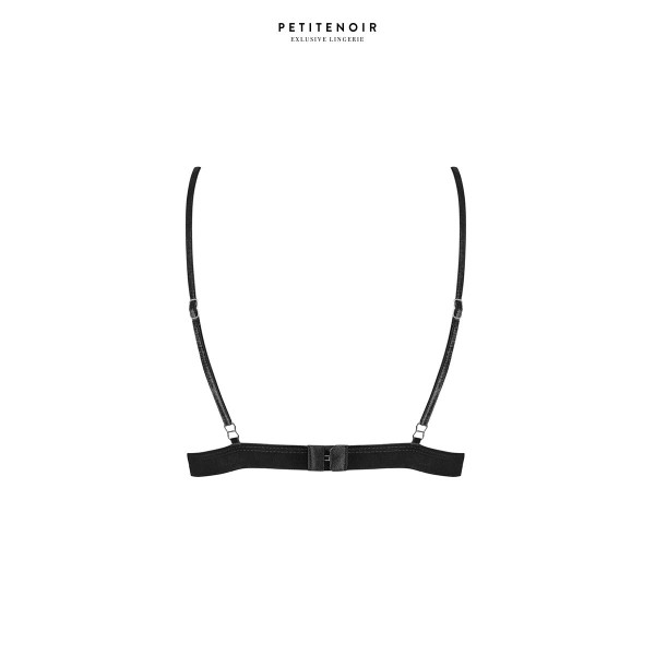 Soutien-gorge triangle dentelle et velours Petite Noir