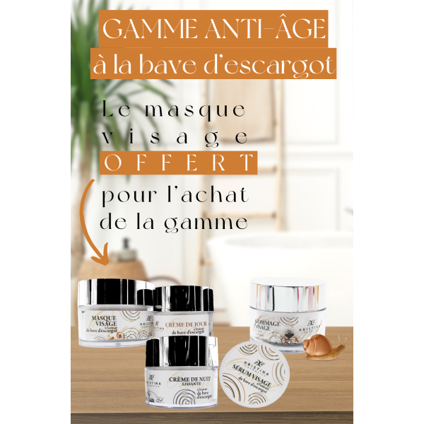 Gamme complète anti-âge - à la bave d'escargot 100% naturelle Hristina