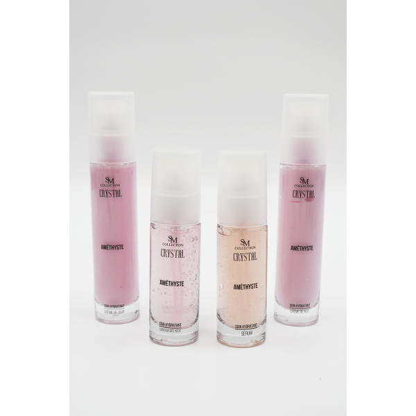 Gamme complète hydratante - Améthyste 100% naturelle SM collection CRYSTAL