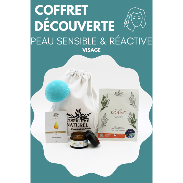Coffret découverte - VISAGE - Peau sensible et réactive Cosmétique naturel