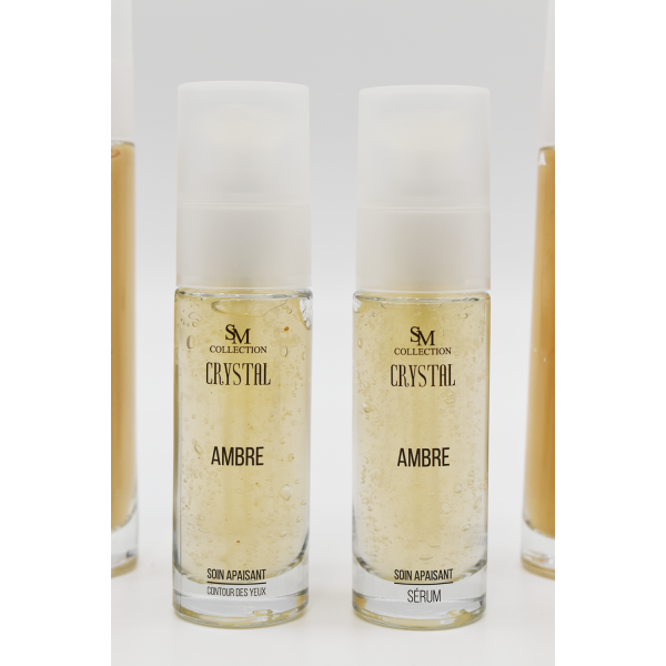 Crème de jour à la poudre d'ambre 50ml 100% naturelle SM collection CRYSTAL