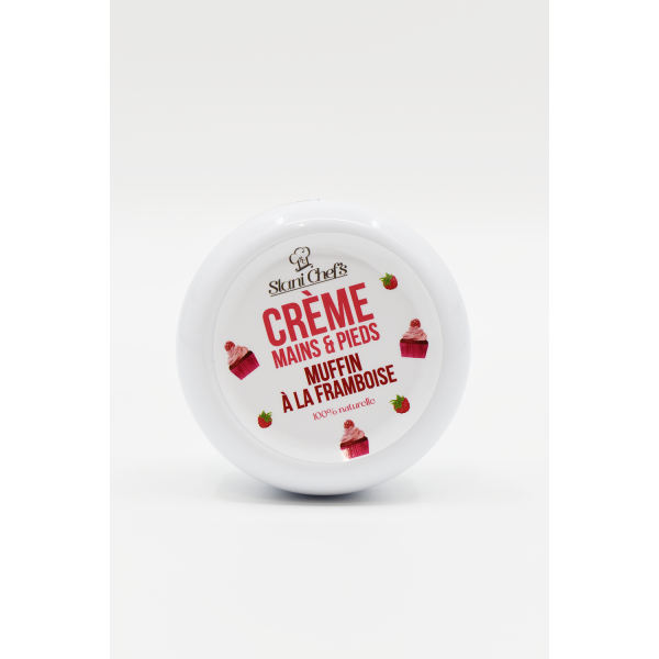 Crème mains et pieds - muffin à la framboise - 50ml 100% naturelle - Format voyage Stani chef's