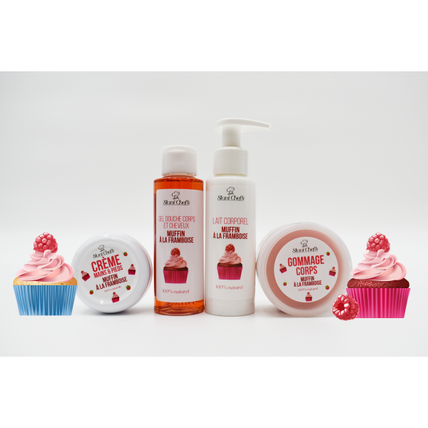 Lait corporel - muffin à la framboise - 100ml 100% naturel Stani chef's