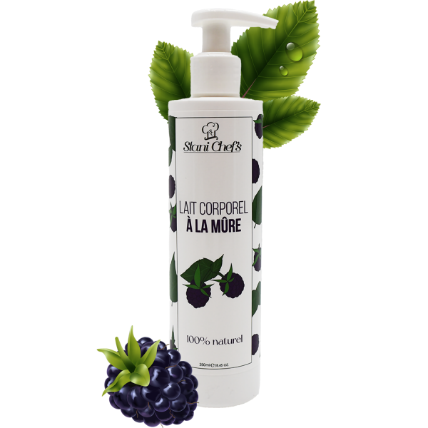 Lait corps hydratant à la mûre - 250ml 100% naturel Stani chef's