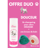 Shampoing pour chien 200ml + brosse de bain - OFFRE DUO - Douceur Dr. Derehsan Animal Care Cosmetics