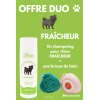 Shampoing pour chien 200ml + brosse de bain - OFFRE DUO - FRAÎCHEUR Dr. Derehsan Animal Care Cosmetics