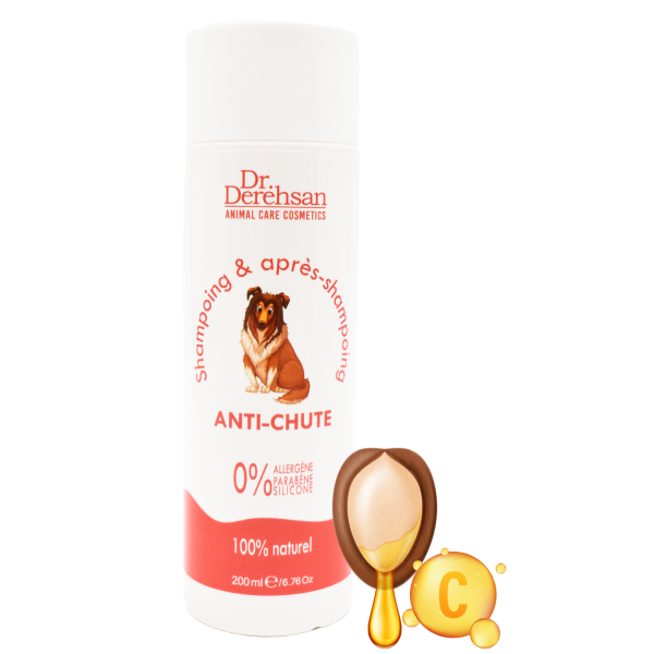 Shampoing pour chien - ANTI-CHUTE 200ml Dr. Derehsan Animal Care Cosmetics