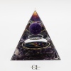 Orgonite pyramide Amethyste Métatron Lithothérapie