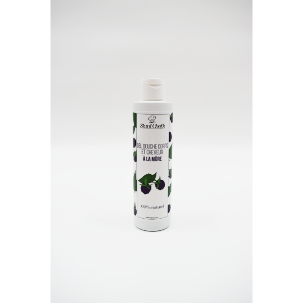 2 en 1 Gel douche corps et shampoing à la mûre - 250ml 100% naturel Stani chef's