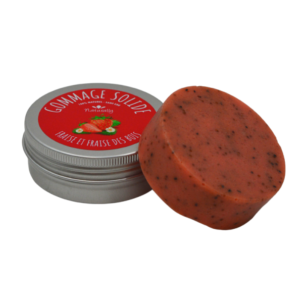 Gommage solide - Fraise et fraise des bois 70gr Naturally