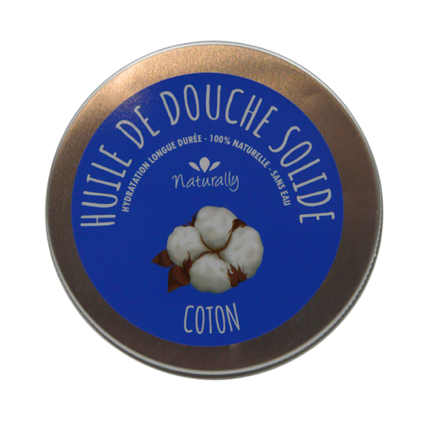 Huile de douche solide - Coton 65gr Naturally