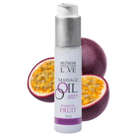 Huile de massage fruits de la passion 100% naturelle 50ml Sezmar Love
