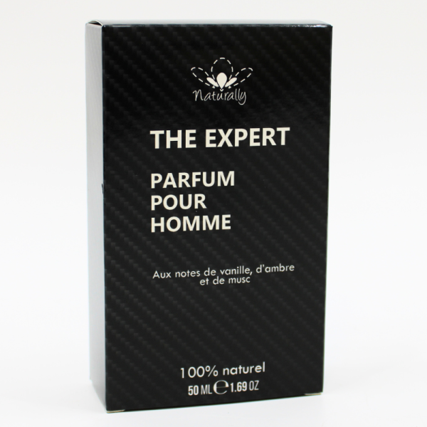 Parfum homme 100% naturel – Vanille, ambre & musc – 50 ml Naturally