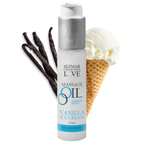 Huile de massage vanille 100% naturelle 50ml Sezmar Love