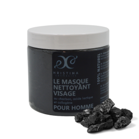 Masque nettoyant au charbon - Homme 200ml Hristina
