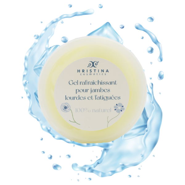 Gel rafraîchissant pour jambes lourdes et fatiguées - 100ml 100% naturel Hristina