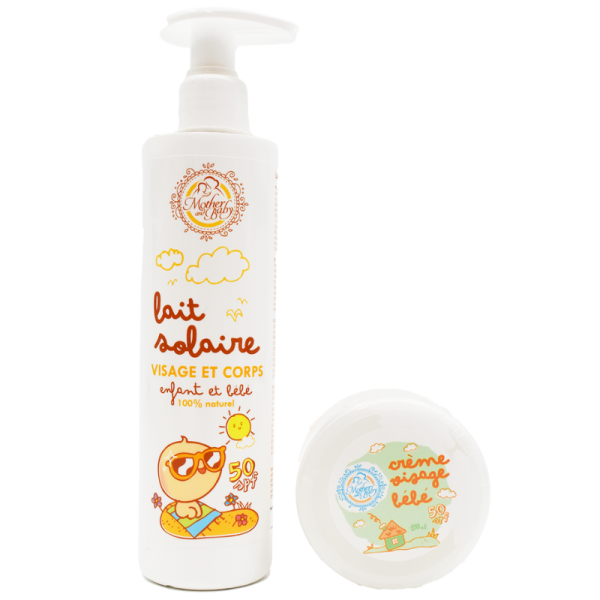 Lait solaire pour enfant et bébé SPF50+ - 250ml 100% naturel Mother and baby