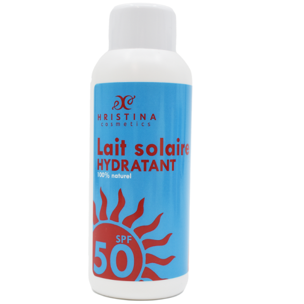 Lait solaire hydratant et protecteur SPF50 - 150ml 100% naturel Hristina