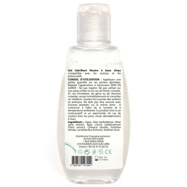 Lubrifiant à base d'eau 100% naturel Neutre 90 ml Sezmar Love