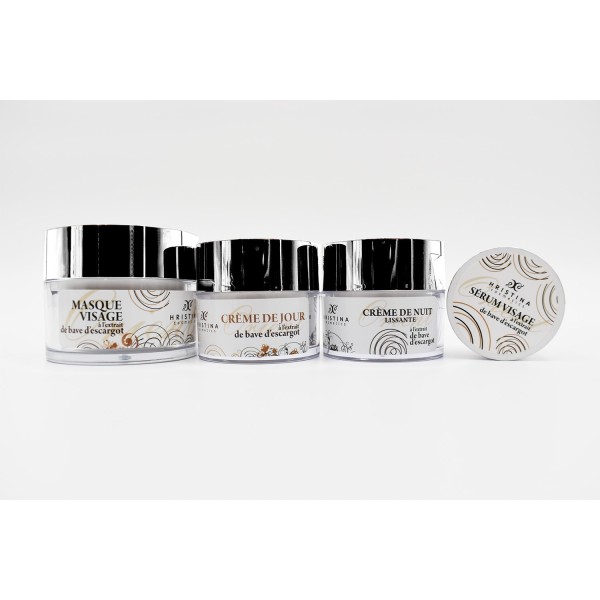 Masque visage hydratant à base de bave d'escargot 100ml Hristina