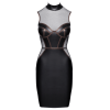 Robe Moulante Sans Manches Look Mat & Résille - Cottelli COTTELLI & DIVERS