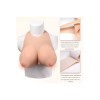 Buste plastron silicone encolure ronde