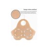 Buste plastron silicone encolure ronde