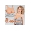 Buste faux seins silicone, style brassière, avec sangle Velcro