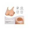 Buste faux seins silicone, style brassière, avec sangle Velcro