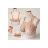 Buste faux seins silicone, style brassière, avec sangle Velcro