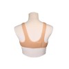 Buste faux seins silicone, intérieur concave – dos Velcro