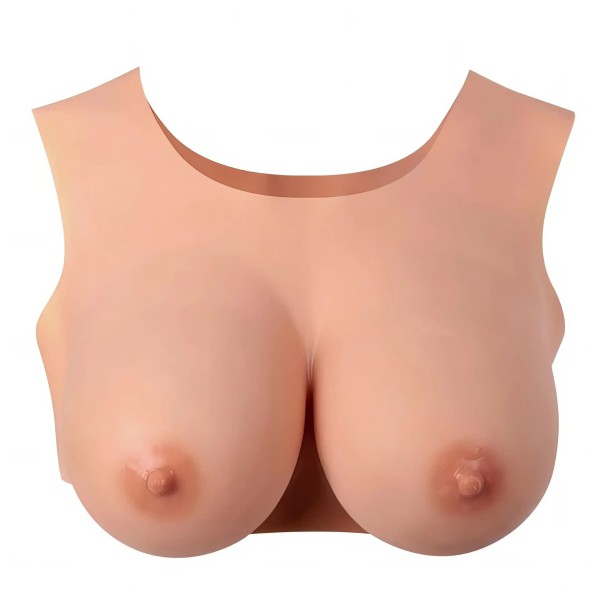 Buste seins réaliste couleur peau claire Taille M Bonnet D Starbust