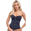 Corsage bustier à baleines avec laçage au dos - Cottelli COTTELLI & DIVERS