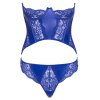 Ensemble corset bustier bleu royal avec string - Cottelli COTTELLI & DIVERS