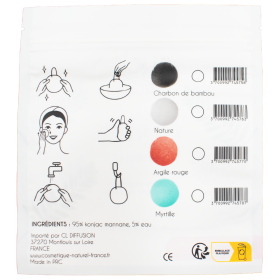 Éponge konjac rose