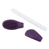 Spatule & brosse visage à double face violette