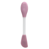 Spatule & brosse visage à double face rose