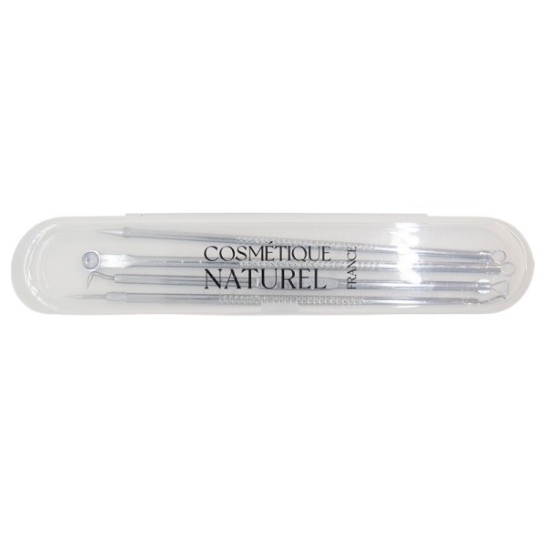 Kit de 4 extracteurs boutons et comédons + boitier