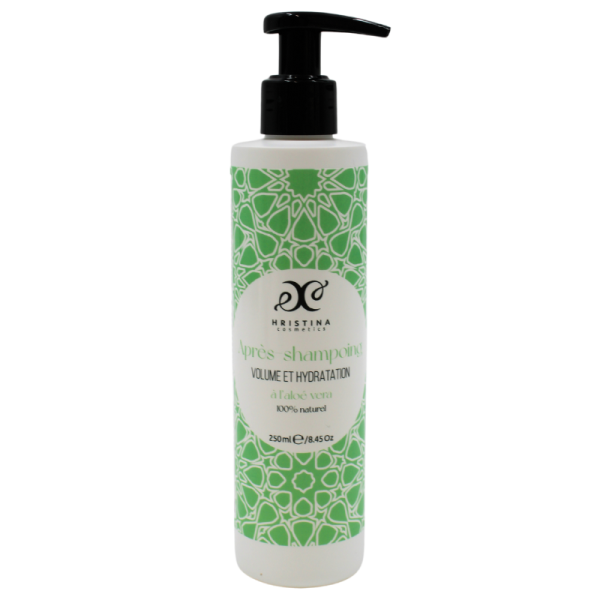 Après-shampoing volume et hydratation enrichi à l'aloe vera 100% naturel 250ml