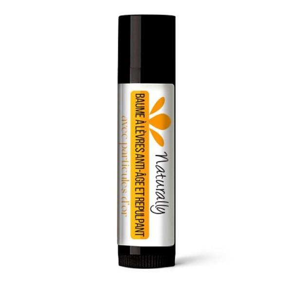 Baume à Lèvres Anti-âge et Volumateur aux particules d'or 100% natu